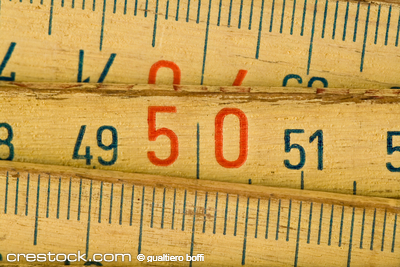 close up of wood meter tool