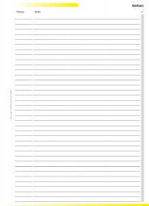 Notizen A5 Notizen Vorderseite 218x300 Kostenlose Einlagen 2011 für Ringbuch A5